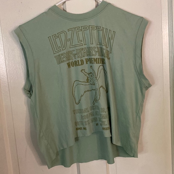 EARTHBOUND Tops - Earthbound Led Zeppelin cut off crop top